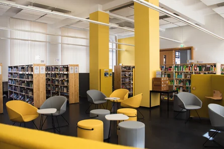 Foto eines Raumes in der Leipziger Städtischen Bibliothek