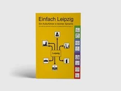 Foto eines Buches mit der Aufschrift »Einfach Leipzig«